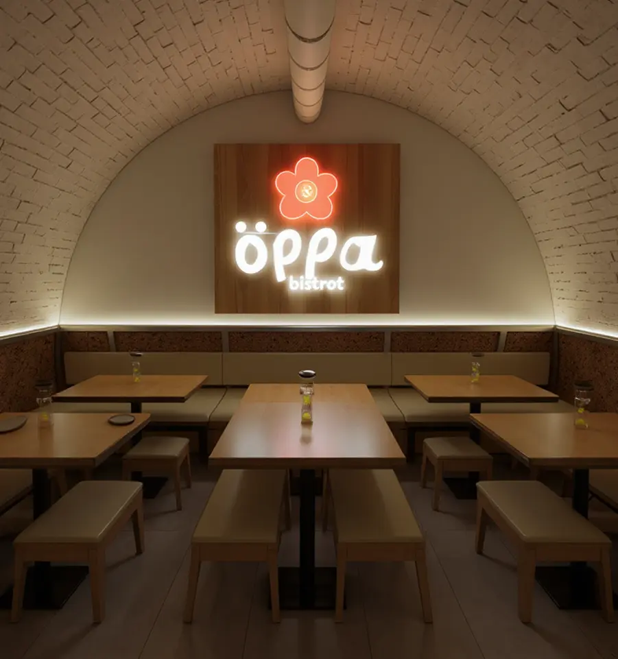 Table du restaurant coréen Oppa Bistro à Toulouse